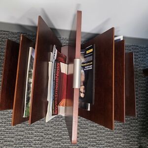 Wooden Magazine Rack